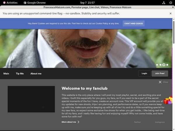 Account For FrancescoMalcom.com