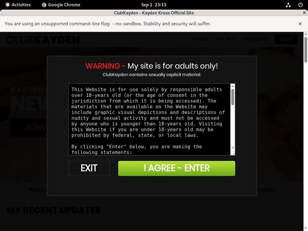 Club Kayden Renew Subscription