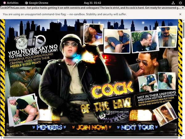 Cock Of The Law With Mastercard