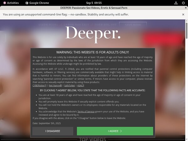 Deeper $1 Porn Trial