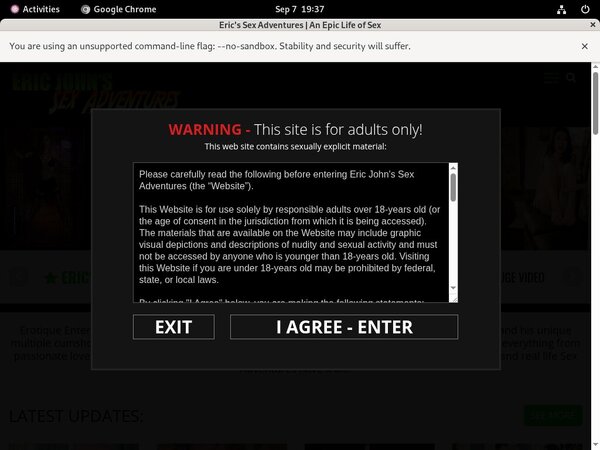 Ericjohnssexadventures.com Website Accounts Ericjohnssexadventures.com Website Accounts