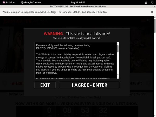 Erotiquetvlive.com Rabatt