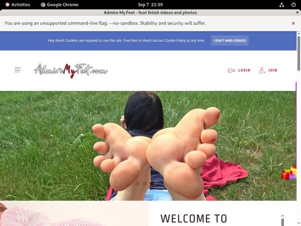 Free Admire My Feet Premium