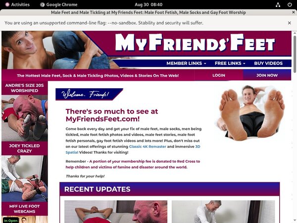 Free Premium Accounts For Myfriendsfeet.com