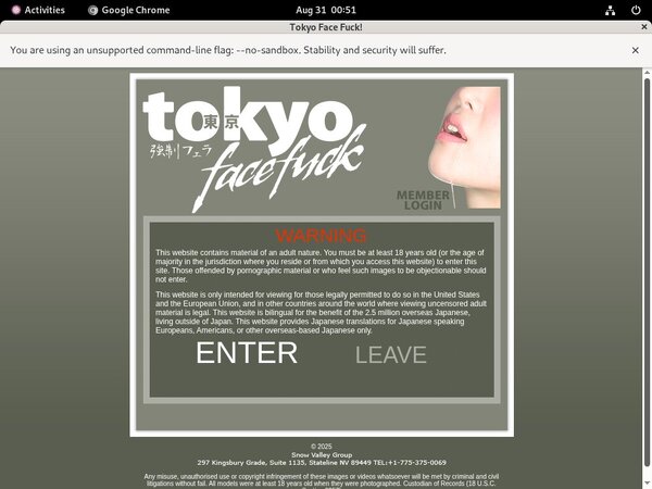 Free Tokyofacefuck.com Membership