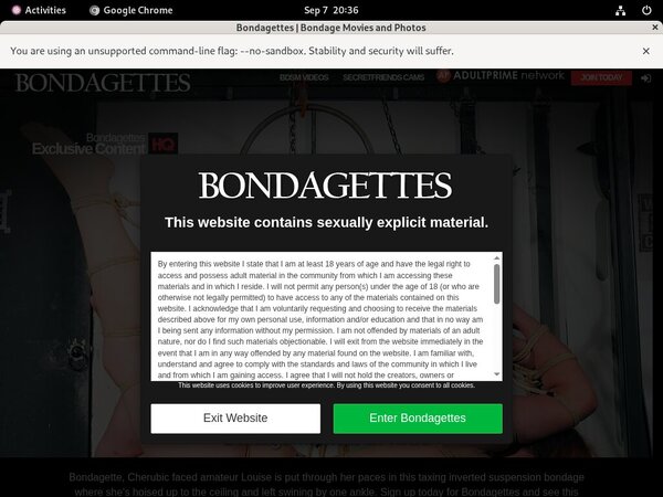 Get A Free Bondagettes.com Account