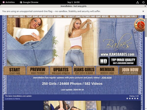 Jeansbabes.com Free Trial Special