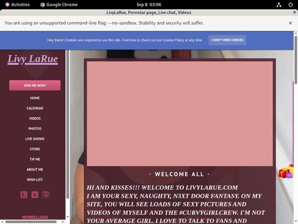 LivyLaRue Login Password