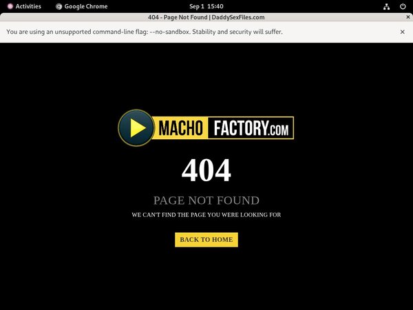 Machofactory.com Working Accounts