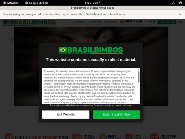 Make Brasilbimbos.com Account