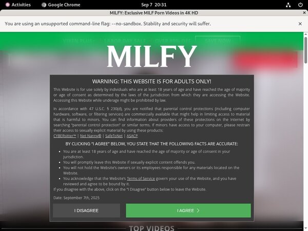 Milfy Using Discount
