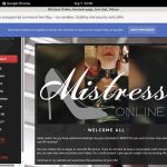 MistressOnline Discount Sale MistressOnline Discount Sale