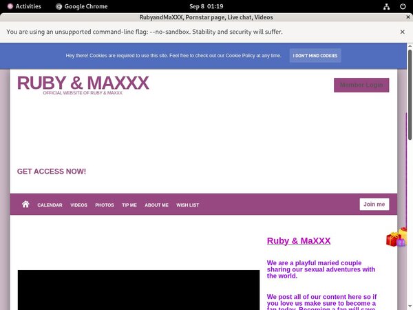 RubyandMaXXX Billing Page