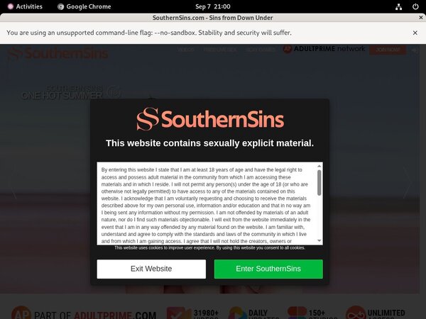 Southernsins.com With IBAN / BIC Code