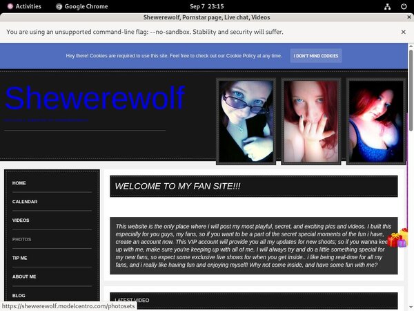 Shewerewolf.modelcentro.com Login